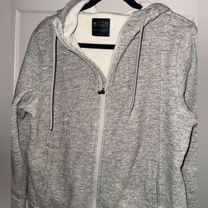 Figs Woman’s Crewneck Sweater in Heathered Beige